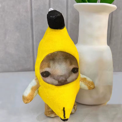 Banana Cat Schlüsselanhänger