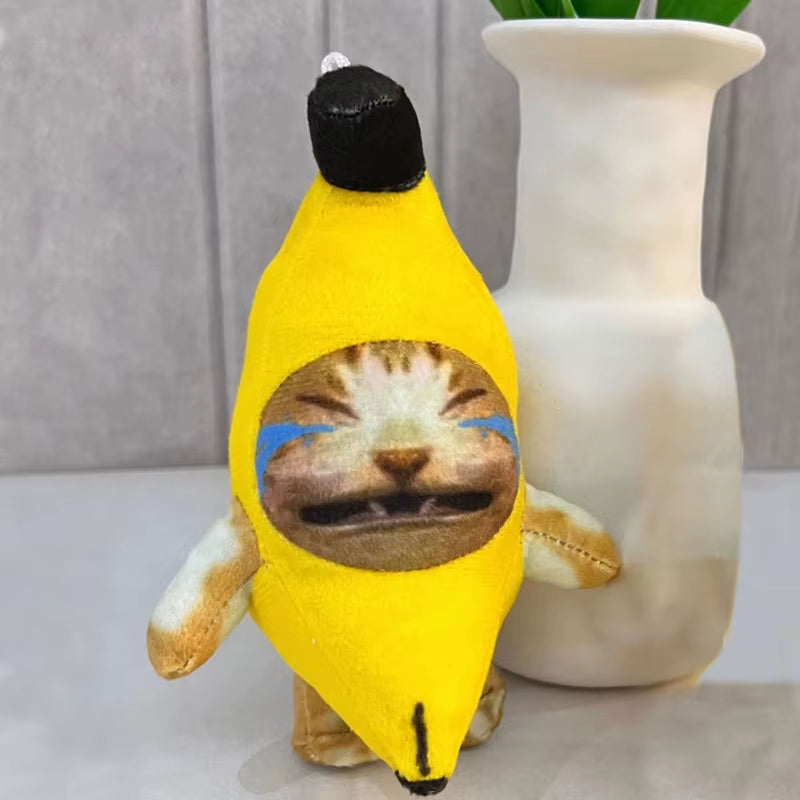 Banana Cat Schlüsselanhänger